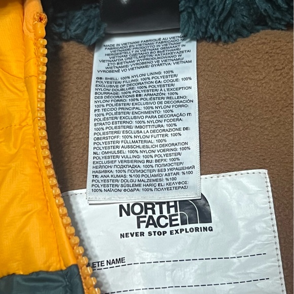 The North Face Baby 3-6 Months Thermoball One Piece Snowsuit Colorblock Lined - Picture 4 of 9